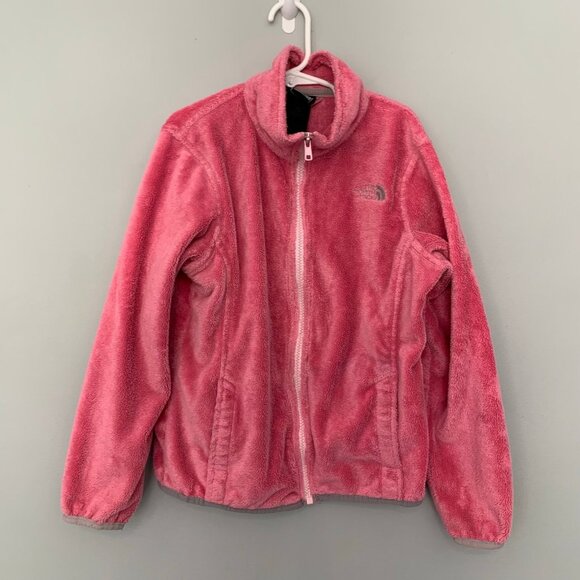 The North Face pink fleece long sleeve zipper spring fall jacket - Picture 1 of 10